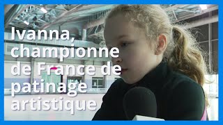 Portrait dIvanna huit ans championne de France de patinage artistique [upl. by Valaree]