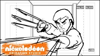 Splinter vs Shredder First Fight Animatic  Teenage Mutant Ninja Turtles  Nick Animation [upl. by Enyedy]