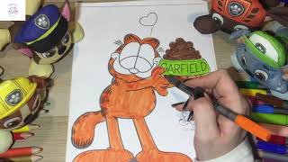 Garfield kifestő mese 🎨🖊🖌🖍 színező magyarul 🐱🐱🐱 wwwbogimesehu kifestő gyerekeknek [upl. by Nahtnhoj]