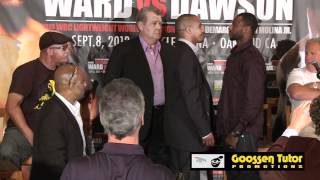 Harsh Words At Ward vs Dawson Press Conference [upl. by Vokaay]