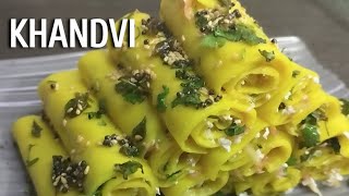 Khandvi Recipe in Hindi  खांडवी बनाने का आसान तरीका  How to make Khandvi at Home [upl. by Shawnee8]