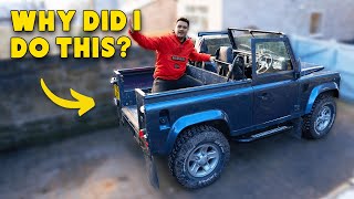 I TOOK THE ROOF OFF MY LAND ROVER DEFENDER [upl. by Occor]