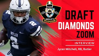 Jyran Mitchell RB Butler  2024 NFL Draft Prospect Zoom Interview [upl. by Falcone]