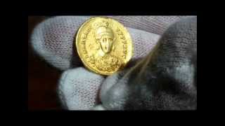 383395 AD Gold solidus of Eastern Roman Emperor Arcadius [upl. by Eseryt]