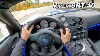 Driving The Dodge Viper SRT10 VOI9 Edition  Brutal 83L V10 Widow Maker POV Binaural Audio [upl. by Idnyl]