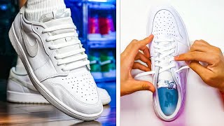 HOW TO LOOSE LACE NIKE AIR JORDAN 1 LOW  How To Lace Jordan 1 [upl. by Bessie136]