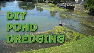 DIY Pond Dredging Homemade alternatives [upl. by Arodoeht]