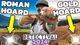 Finding A Roman HOARD At Detectival 2024   GOLD Guinea HOARD  Metal Detecting UK [upl. by Anaigroeg]