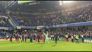 Chesterfield fans celebrate at Stamford Bridge  Chelsea A [upl. by Einaffets]