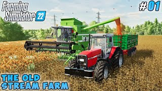 Harvesting sorghum planting corn sowing barley  The Old Stream Farm  Farming simulator 22  01 [upl. by Ahseal151]