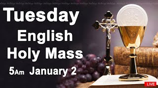 Catholic Mass Today I Daily Holy Mass I Tuesday January 2 2024 I English Holy Mass I 500 AM [upl. by Rafferty]