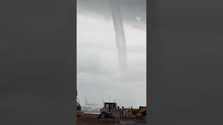 ‘Tornado’ spotted near Tuas Port was a waterspout [upl. by Akeirahs]