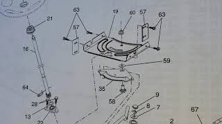 Husqvarna YTH22V42 Yard Tractor Lawnmower Left Steering Arm Draglink Installation [upl. by Annid808]