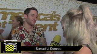 Comedian with turrets interview on the AGT Red Carpet [upl. by Otila]