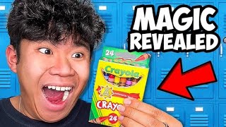 5 EASY MAGIC TRICKS FOR SCHOOL  Magic Revealed [upl. by Eilssel663]