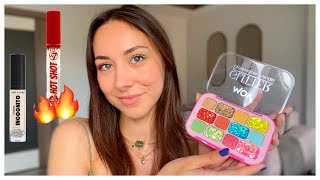 DENEDİĞİM EN GÜZEL GLİTTER PALETİ 😱 MOV GLITTER PALETİ W7 HOT SHOT GLOSS WET N WILD YENİ KAPATICI [upl. by Ettenyar]