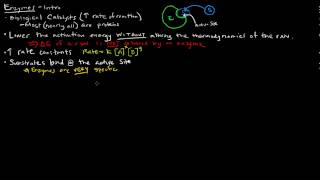 Enzymes Part 1 of 5  Introduction [upl. by Tereve]