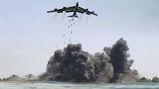 Scary US B52 Drops Tons of Bombs On Small Island In Middle of the Ocean [upl. by Glassman]