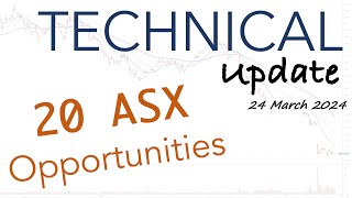 Technical Update 24 March 2024  20 ASX Opportunities including MYS MFG DUR PXA and much more [upl. by Anaig]