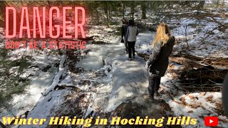 Hocking Hills State Park Icy Winter Hiking [upl. by Thor941]