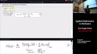 EulerLagrange Equations amp Planar Geodesics ME712  Lecture 18 [upl. by Auburn884]