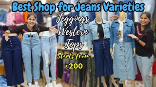 இவ்வளோ Jeans Jeggings amp Western Tops எங்கயும் பாத்திருக்கவே மாட்டிங்க  Affordable Western Wears [upl. by Lenrow247]