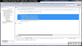 Spring MVC Tutorials 05  Creating first Spring MVC Web Application using Eclipse IDE 01 [upl. by Marino141]