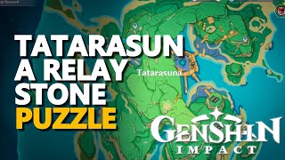 Tatarasuna Relay Stone Puzzle Genshin Impact [upl. by Ailimat509]