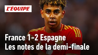 France 12 Espagne  Yamal au top Dembélé gros flop  les notes de la demifinale Euro 2024 [upl. by Elmaleh]