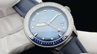 Blancpain Fifty Fathoms Bathyscaphe 50000240O52A [upl. by Anerol15]