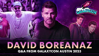 David Boreanaz QampA  GalaxyCon Austin 2023 [upl. by Ateekan]