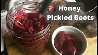 Honey Pickled Beets  Super Easy No Canning [upl. by Kress]