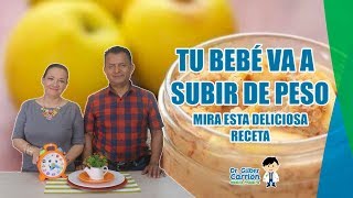 Compota de quinua con banano y leche materna ayuda a SUBIR el PESO del BEBÉ  RECETAS PARA BEBES [upl. by Luhe]