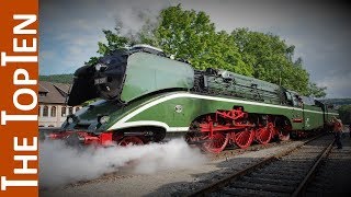 The Top Ten Beautiful Streamlined Steam Locomotives [upl. by Ahsataj]