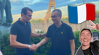 Jeg møtte BINANCE CEO og Carl THE MOON i Paris 🥖🇫🇷 [upl. by Kit]