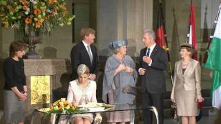 Ihre Majestät Beatrix Königin der Niederlande besucht Dresden [upl. by Kallista]