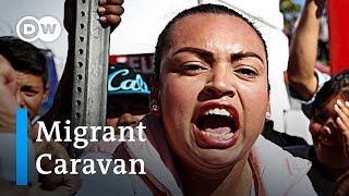 Migrant Caravan Tensions rise in Tijuana  DW News [upl. by Lyrret]