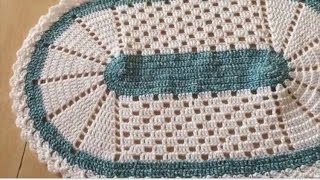 Tuto tapis napperon au crochet spécial gaucher [upl. by Pages]