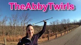 Flourish  Novice Baton Twirling  How to Twirl a Baton  Baton Twirling Tutorial  TheAbbyTwirls [upl. by Shelly]