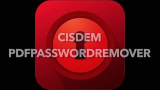 How to Recover amp Remove PDF Password With Cisdem PDF Password Remover [upl. by Cocke]