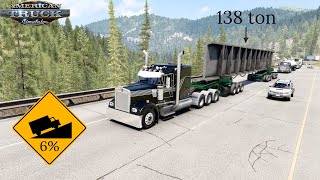 Heavy Metal Denver Climb  Huge 277000lbs Metal Beam  Kenworth W900L  American Truck Simulator [upl. by Doy225]