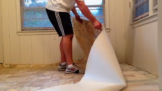 HOW TO INSTALL VINYL FLOORING SIMPLE STEPS TO FOLLOW [upl. by Aidni318]