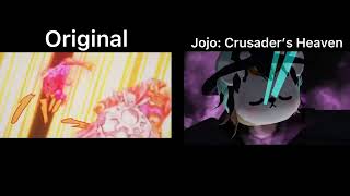 Arigato Gyro Tusk Act 4 Beatdown  Orginal Vs Jojo Crusader’s Heaven [upl. by Naggem]