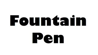 Writing with a fountain pen made by Peter Unbehauen [upl. by Oric]