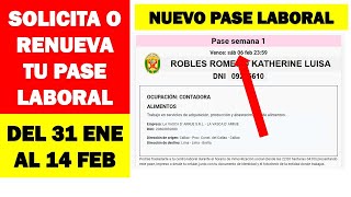 Nuevo pase laboral 2021  Solicita o renueva tu pase laboral del 31 de enero al 14 de febrero [upl. by Norga]