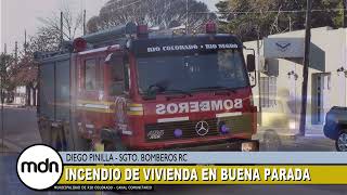 INCENDIO DE VIVIENDA EN BUENA PARADA DIEGO PINILLA SGTO BOMBEROS RC [upl. by Ernesta]