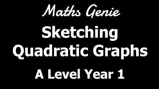 Sketching Quadratic Graphs [upl. by Wamsley717]