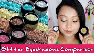 Best Glitter Eyeshadows Comparison in Hindi  PAC vs LAGirl  Adore Yourself By Gargi [upl. by Paolina]