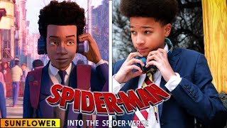 Sunflower  Spiderman Into the Spider Verse  in real life [upl. by Paule]