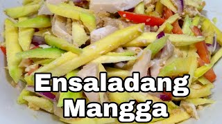 ENSALADANG MANGGA  GREEN MANGO SALAD WITH SALTED EGG [upl. by Ikkela]